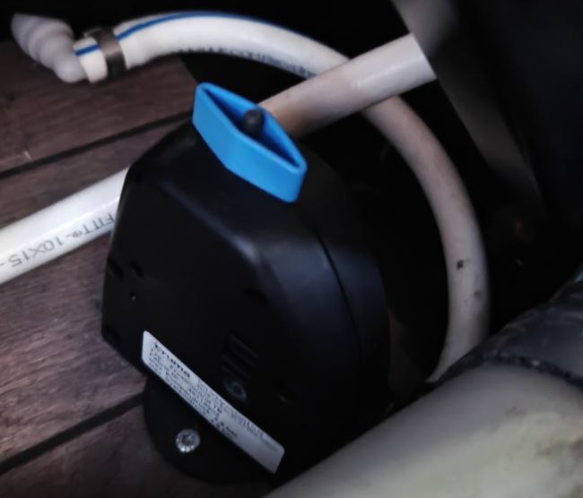 Truma over-pressure valve in open position